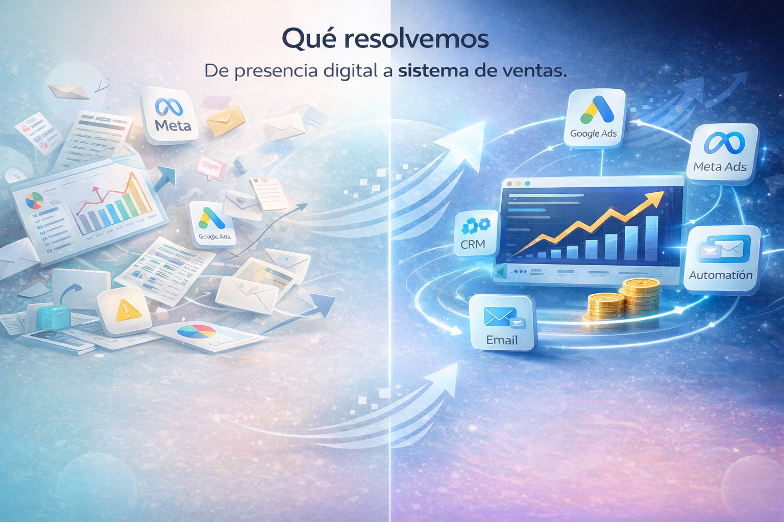 Qué resolvemos: De presencia digital a sistema de ventas